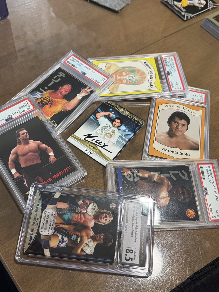 a_milly123's tweet photo. Personal pickups from the National 🔥 #NSCC2026 @wrestlingcards https://t.co/toAuHTJE6V