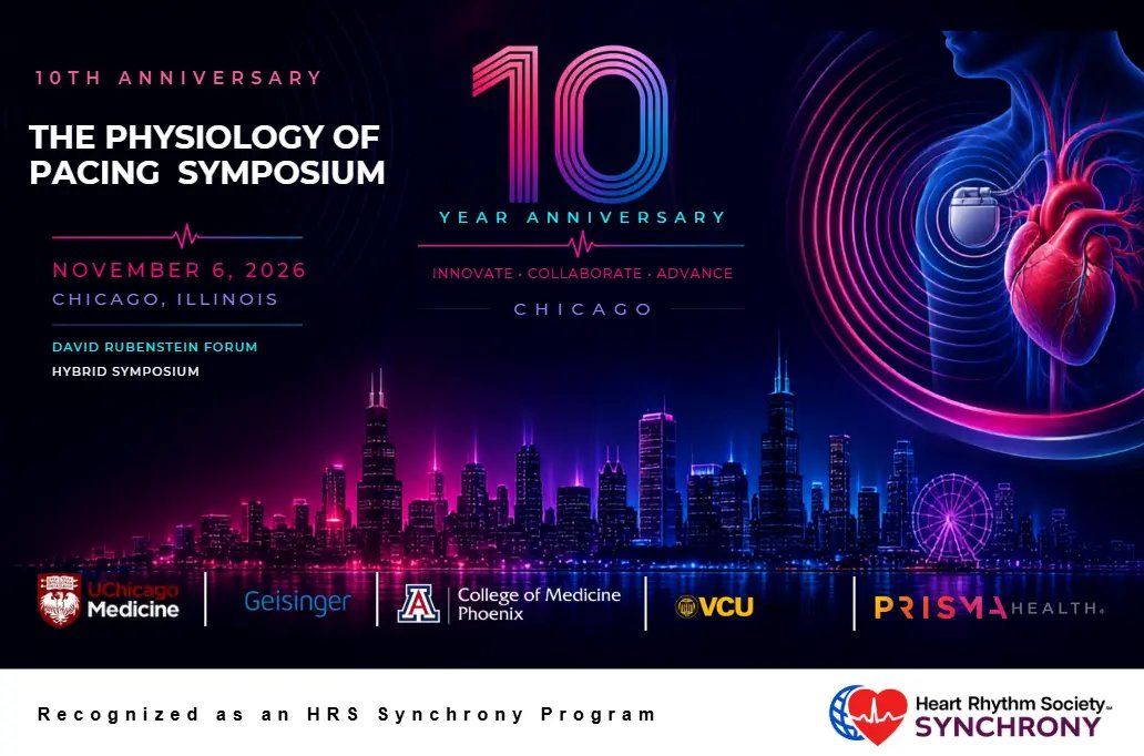 MargaridaPujol's tweet photo. #PPS10 PHYSIOLOGY OF PACING SYMPOSIUM
10th Anniversary ⭐️⭐️⭐️⭐️⭐️⭐️⭐️⭐️⭐️💜
Wait is over; registration 📥for the biggest and best event of the year in Cond. Syst. Pacing 🌿
@gauravaupadhyay @DrRoderickTung @KennethEllenbo1 @pvijayaraman1 @GDandamudiMD
https://t.co/w7UOYl4EMm https://t.co/m0P1zLWNH6