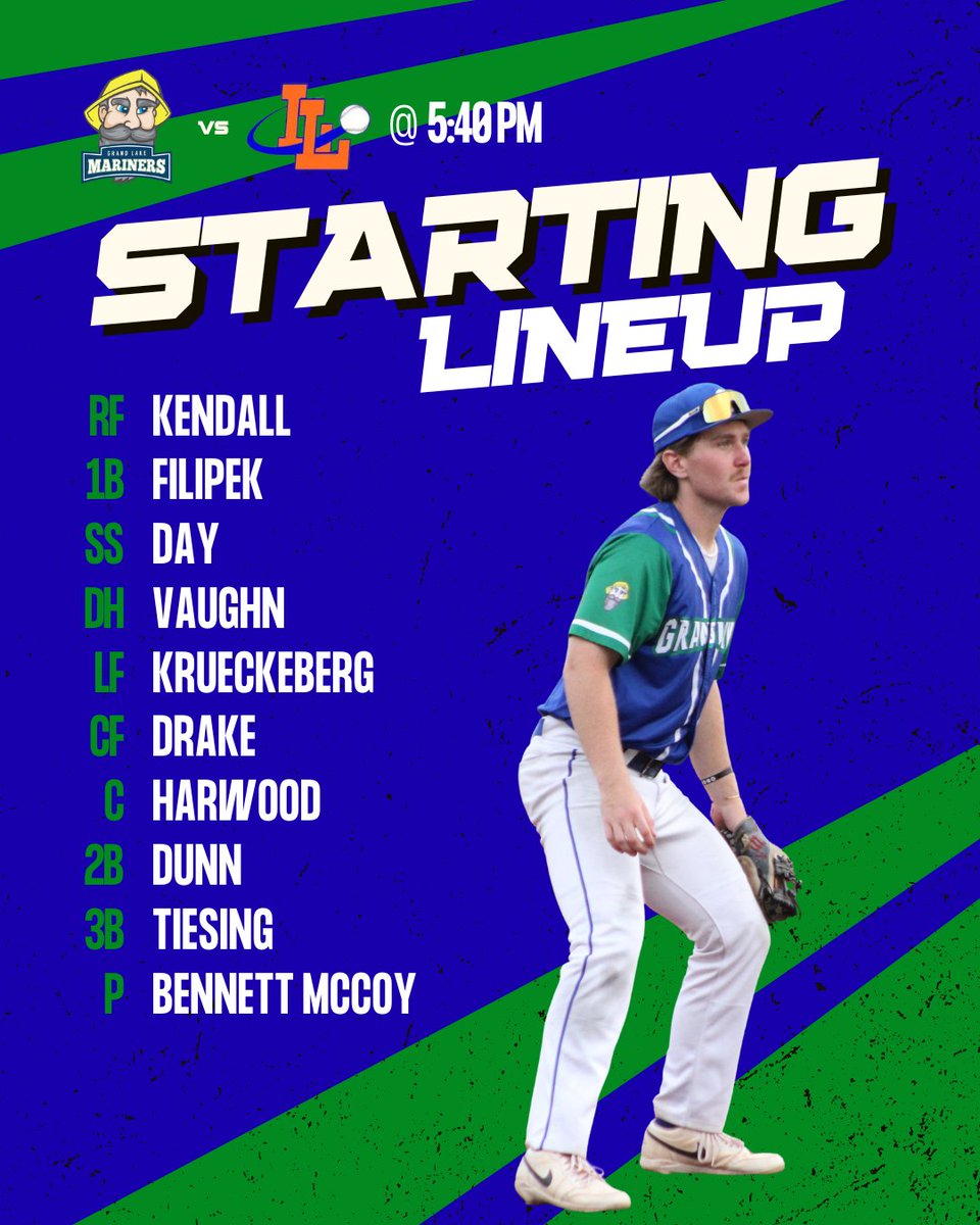 GLMariners's tweet photo. This is it. 🌊🏆⚾️

The lineup is locked in for a winner-take-all Game 3 of the GLSCL Championship Series.

One game. Nine innings. A championship on the line.

Let's go, Mariners! 💙

#MarinerNation #StartingLineup #GrandLakeMariners #GLSCLChampionship https://t.co/U7b8Ve0j4s