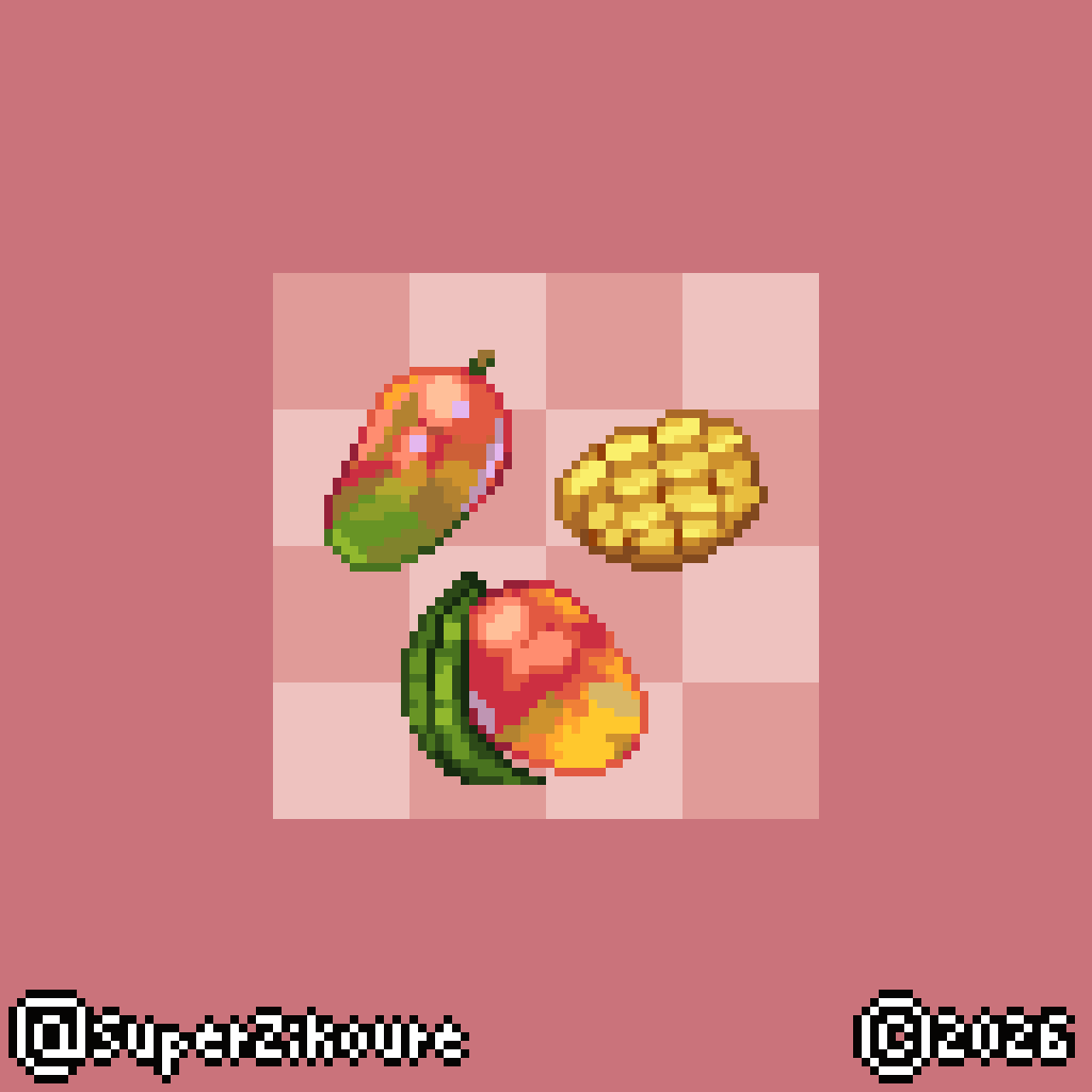SuperZikoure's tweet photo. Day 696: mangoes really look like papayas
#pixelart #ドット絵 #art #dailies https://t.co/NO8K6XvllY