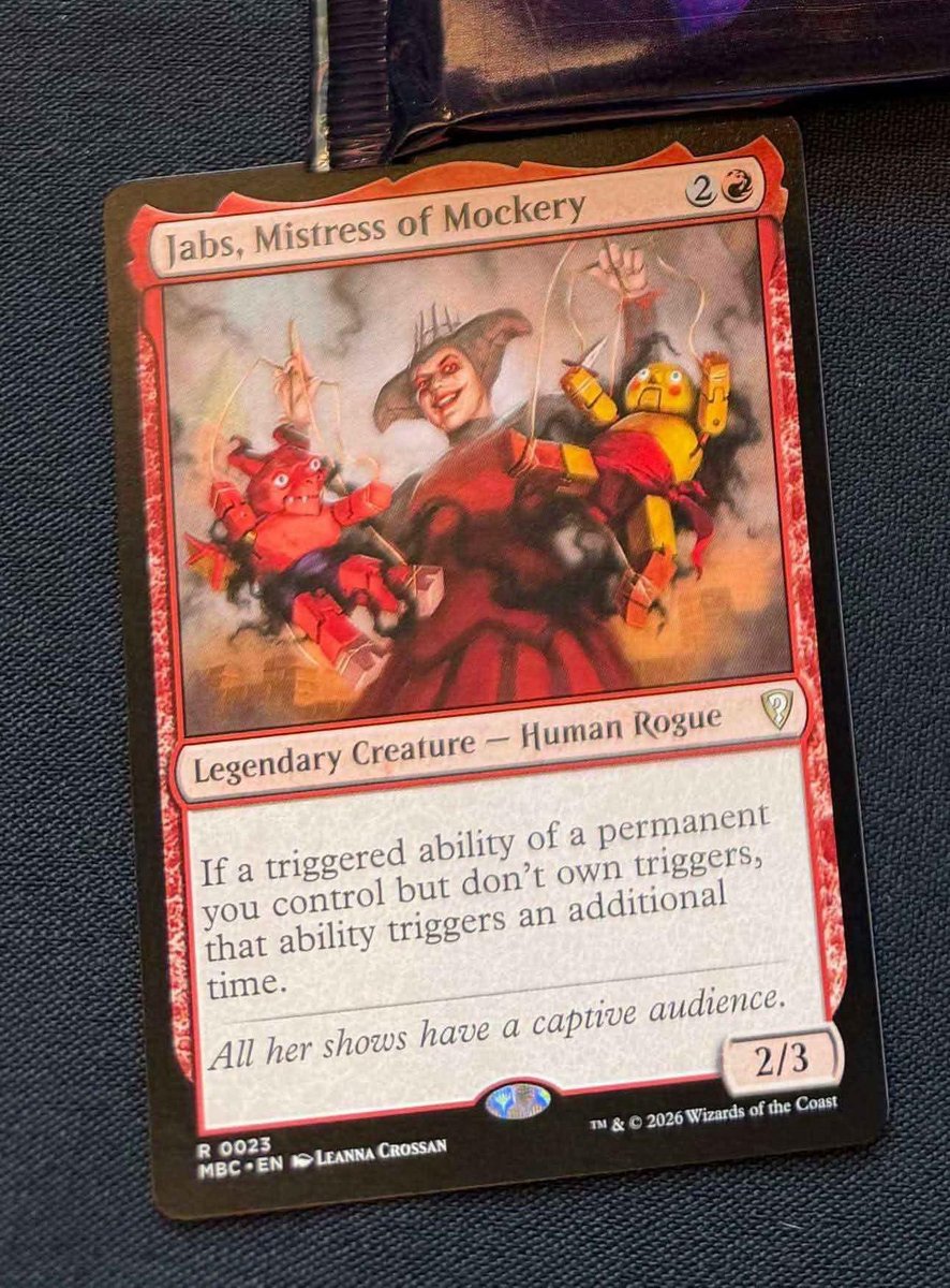 UntapDeck's tweet photo. From Mystery Booster Commander Edition cards... that puppet master, wasn't that an alternative art for MTG Arena's China servers? 🤔

Also a new Kamigawa beastie, callback to Battlebond, and a reminder of the true power in Mercadia ^_^
#magicthegathering https://t.co/oKjVHRaY18