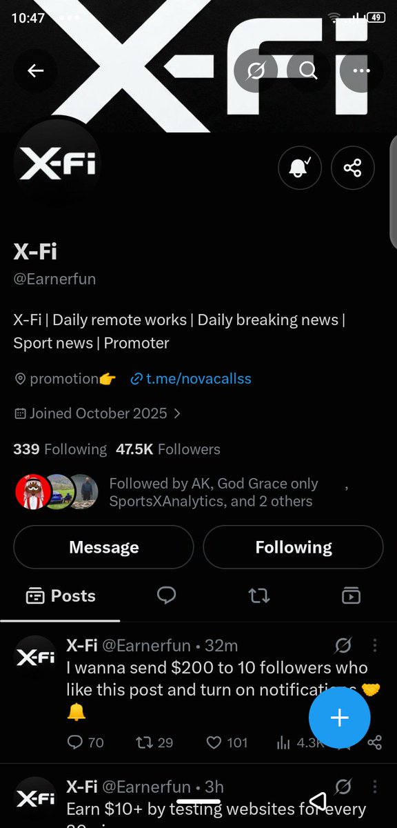 Aribozz007's tweet photo. @Earnerfun All done, I hope luck locates me this night https://t.co/G2Uje65cgs