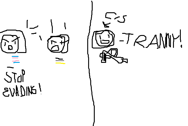 leaomeioviado's tweet photo. @LRSerling ive made this on paint to illustrate how global fascism doesnt care about any trans person (passing or not) https://t.co/2GHjlci4Lj