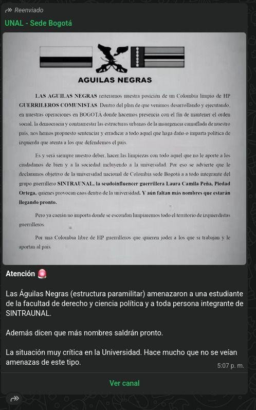 r3ntas's tweet photo. @CAPAUNAL No hay Águilas Negras cuando ustedes publicaron eso fue en su canal de la universidad. https://t.co/qNy3LQcKAP