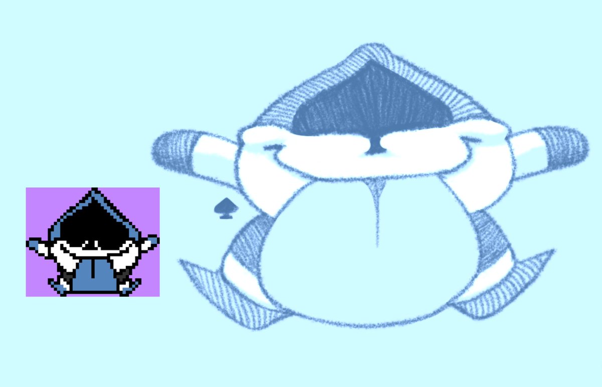 luckfuigi1's tweet photo. round and dumpy guy that i love #deltarune #deltarunefanartㅤㅤㅤㅤ https://t.co/AS8IKx2iAa