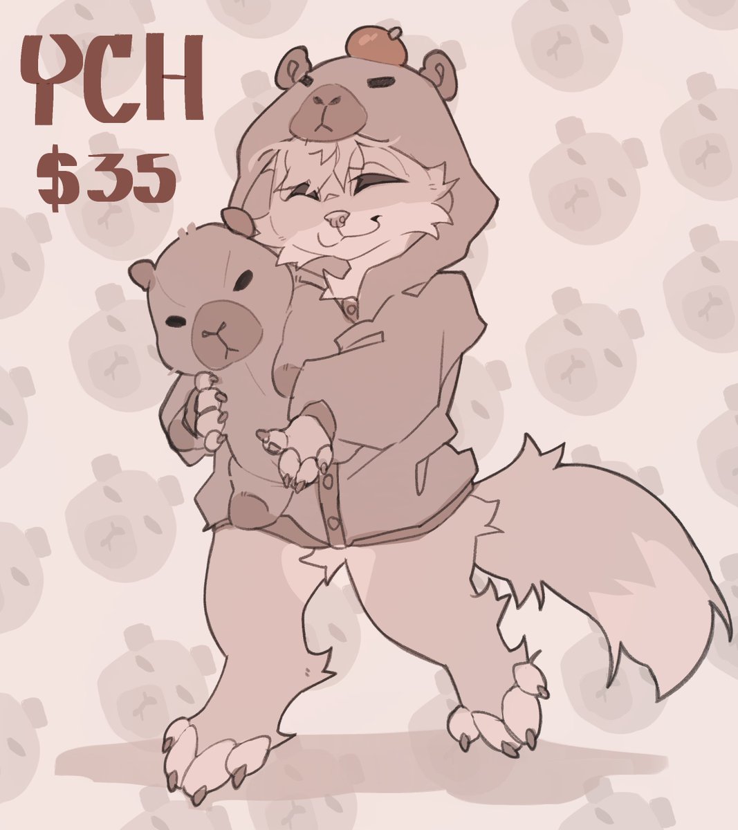 trisdrawsff's tweet photo. 🍊YCH CAPYBARA🍊

35 usd

🔸 Simple rendering
🔸 Simple background
🔸Any species
🔸Any gender

- The piece includes a timelapse of the process

- I don't make changes after the piece is finished

💰: Payment for Kofi or via Invoice PayPal

#furry #ych #chibi #capybara https://t.co/og1T8TQMFO