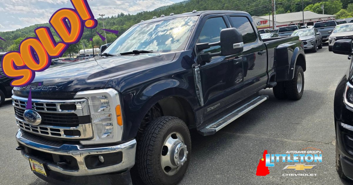 LittletonChevy's tweet photo. SATURDAY WAS AN INCREDIBLE DAY FOR OUR TEAM. GET THE MONTH STARTED OF RIGHT WITH REBEKAH AND COTY CRUSHING IT WITH 5 VEHICLES SOLD AND DELIVERED. AWESOME!!! Here is one of those vehiles...2023 Ford F350 Crew Cab Dually and now it is heajuded to Center Barnstead. Our newest... https://t.co/6ADFmp2knO