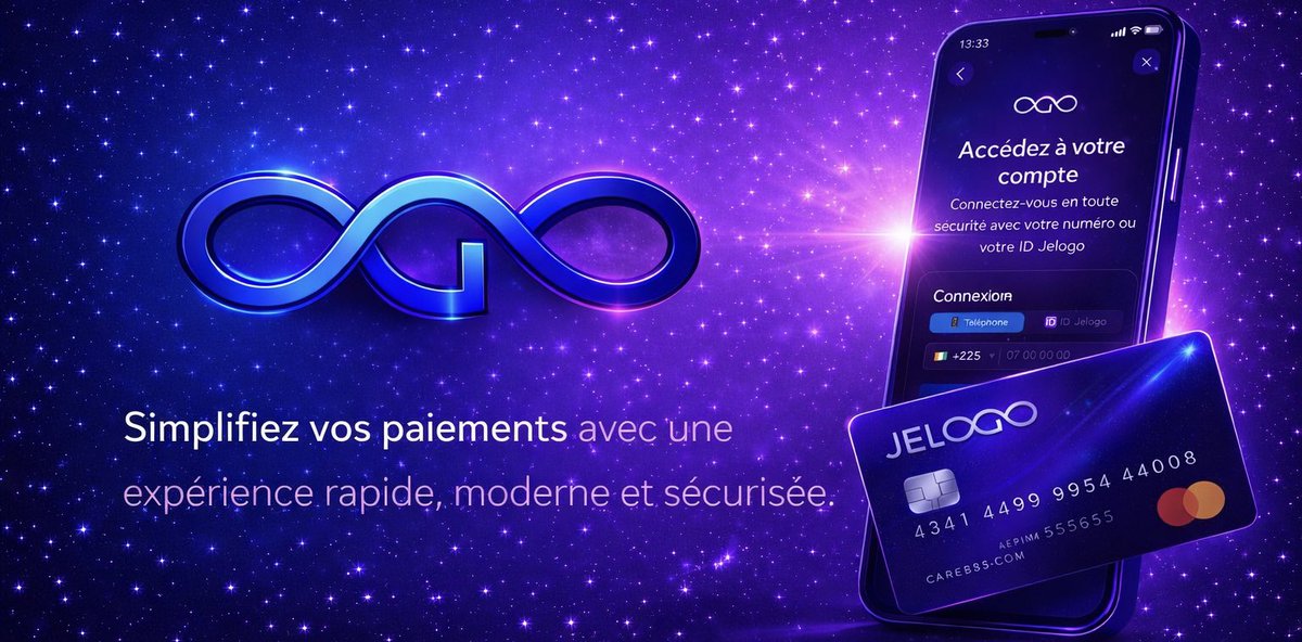 JelogoInc's tweet photo. The future of payments starts now. ✨

One app. One wallet. Endless possibilities.

JELOGO is building the next generation of digital financial services for Africa and its global diaspora.

🚀 Stay tuned. The best is yet to come.

#JELOGO #FinTech #DigitalPayments  #startup https://t.co/A3CCv96mCk