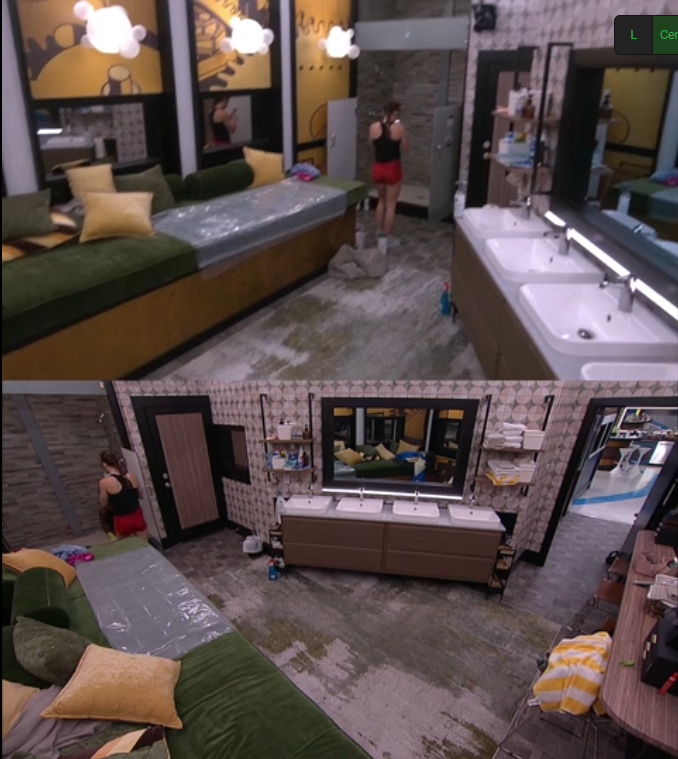 JokersBBUpdates's tweet photo. 2:55 PM Mallory takes a picture of Taylor cleaning the shower. Taylor says she doesn't think the shower was this clean when they moved in. #BB28 #BBLF https://t.co/XQCMtmAWFy
