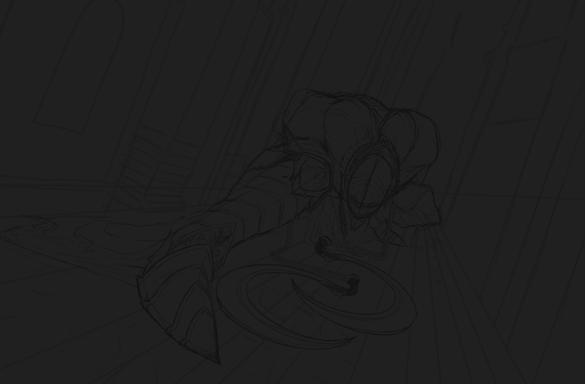 MarrokWolf's tweet photo. WIP trying my hand at crazy perspective. #AgeofUmbra https://t.co/B1JebIiZ04