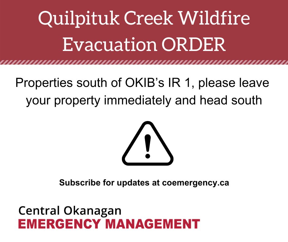 CO_Emerg's tweet photo. ⚠️ An EVACUATION ORDER has been issued to include all remaining properties south of OKIB's IR 1 to north of Nahun. 

Residents must evacuate to the south. https://t.co/K7jQVqSy1t https://t.co/niVaLt6NOi