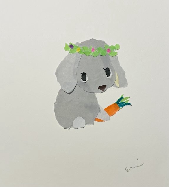 atelierc_p's tweet photo. ちぎり絵で作った作品です。

垂れ耳うさぎ
「花より団子」

paper work 
rabbit https://t.co/Na4h7D0BxR