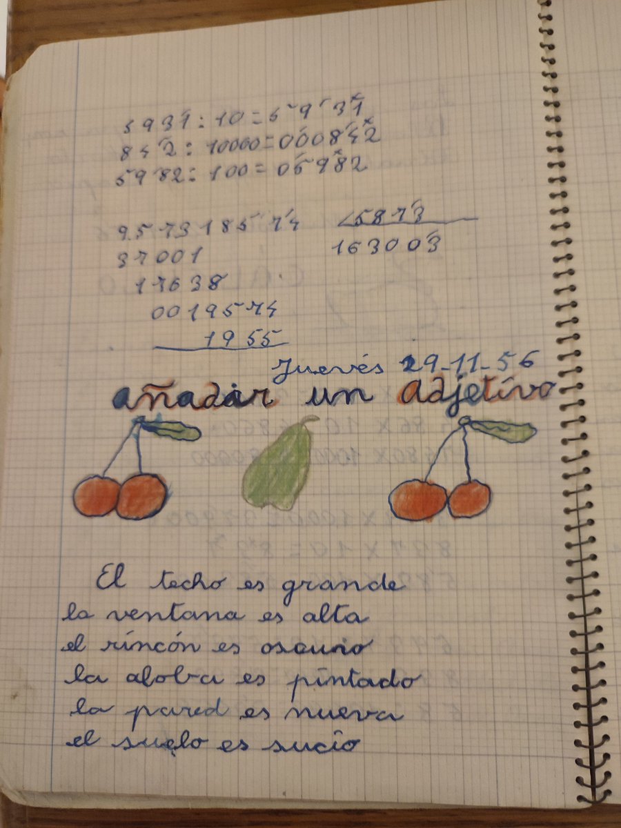 alba_corcoy's tweet photo. @Bernat_Deltell El meu pare és nascut el 27 de febrer del 1947 a Bruguera un petit poble del Pirineu de Girona que ara pertany a Ribes de Freser. Una sola mestra amb 22 alumnes de diferents edats. Quaderns d'escola. Mireu les dates, tenia 9 anys. https://t.co/PIhaY4BYEm