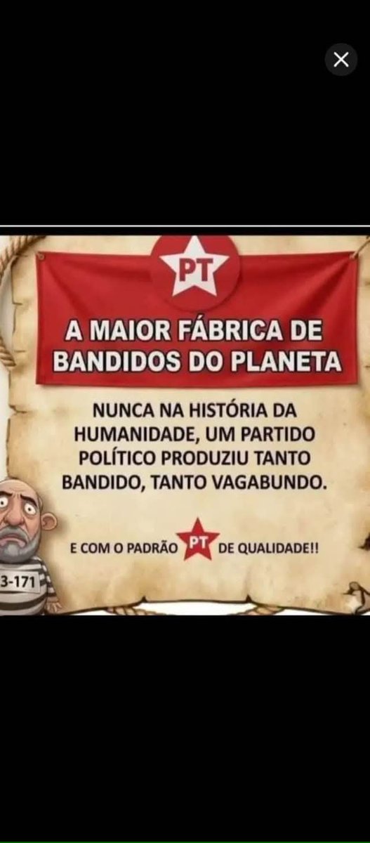 v_scheibler's tweet photo. @FirstLast2024 Lula ladrão e PT partido dos traficantes 🤣 da extrema esquerda, comunista, socialista, nazista 🤣🤣🤣🤣🤣🤣🤣🤣🤣 https://t.co/HiIx3lUxgD