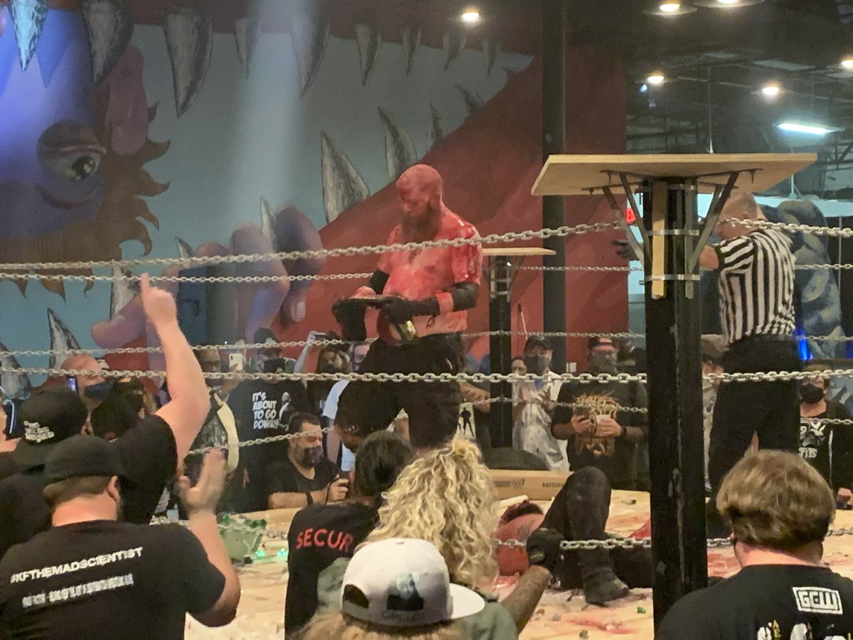 morbid_tails's tweet photo. From 1 to 100, A true love letter to Deathmatch Wrestling. 

I'll watch JWM vs Eric Ryan any day.
#nhb100 https://t.co/K9bB1HgHzT