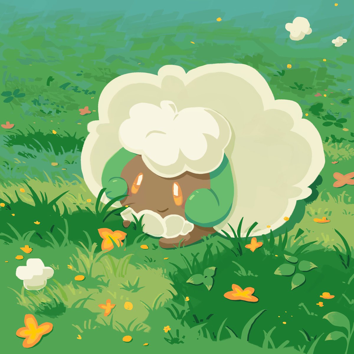 meloninspace's tweet photo. Whimsicott being whimsical! 

#Pokemon #pokemonfanart https://t.co/pC1fTorUuc