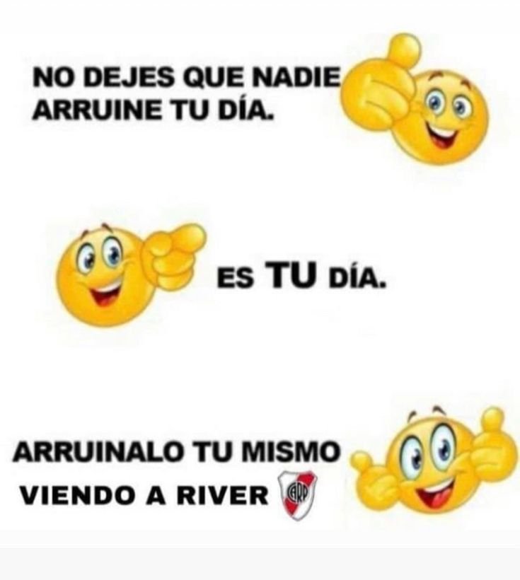 jazmin87832497's tweet photo. Iba a decir q buen día pero hoy juega river https://t.co/chSrVfYQMj