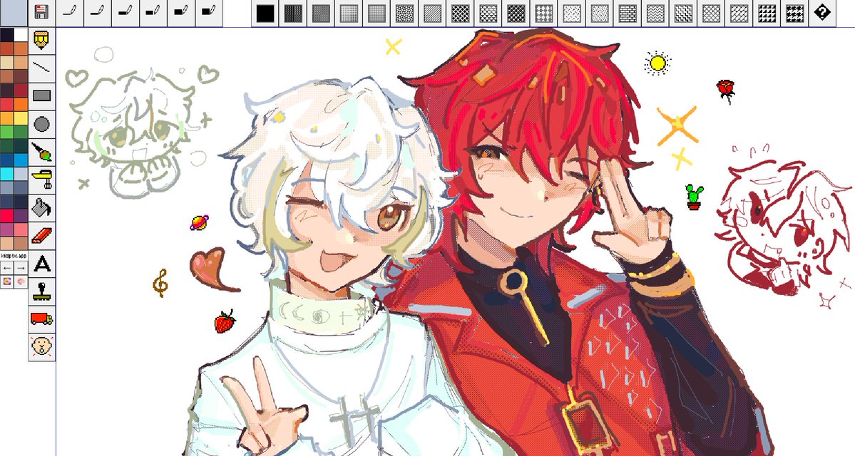squishedmangoo's tweet photo. "Rentoi doodle ?" -> hello. i forgot strawpage existed im so sorry. here's rentoi! does anyone remember kidpix https://t.co/Jm1pz1wOwA https://t.co/rd4ysorYLW