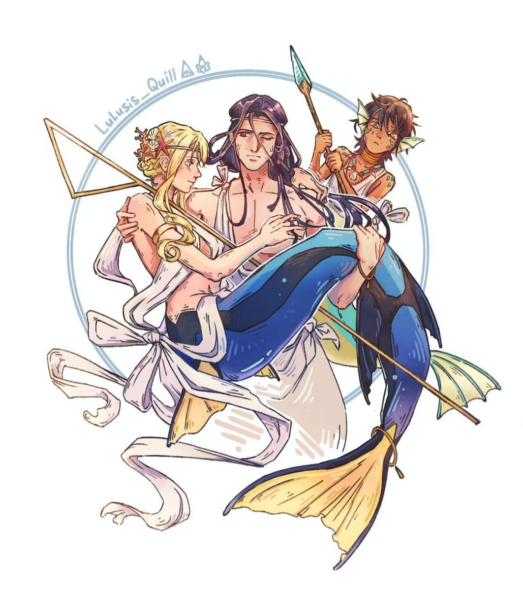 Lulusis_Quill's tweet photo. Easthies, Luluci and Custas as a mermaid family, teehee
Hahaha
#WitchHatAtelier #Easthies #Luluci #Custas #WHA https://t.co/HSZovb0B3s