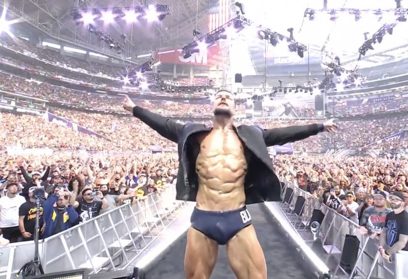 FadeAwayMedia's tweet photo. FINN BALOR HAS ARRIVED 

WILL HE FINALLY GET HIS WORLD TITLE MATCH

LOOK AT THIS VISUAL 🔥

#SummerSlam https://t.co/Jz3P1E4ZeU