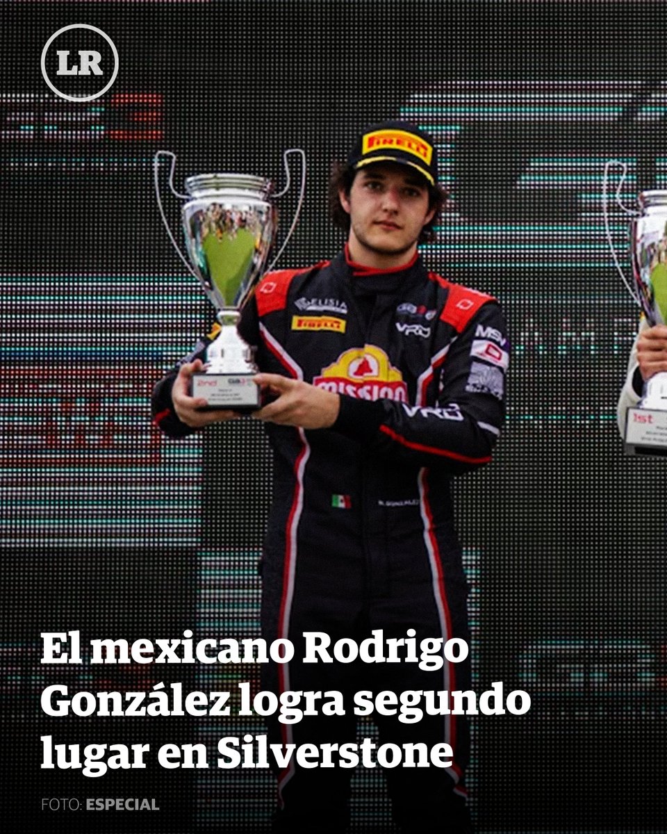 LaRazon_mx's tweet photo. 🔥🏁 ¡México vuelve a brillar en las pistas! Rodrigo González consiguió el segundo lugar en Silverstone dentro del GB3 Championship, luego de liderar 13 de las 14 vueltas y quedarse a solo 0.176 segundos de su primera victoria en la categoría. 🇲🇽👏

Su hermano Patricio González también destacó al finalizar cuarto, colocando a dos pilotos mexicanos dentro del Top 4. 🏆 El automovilismo nacional vive un gran momento en las categorías internacionales de monoplazas 🚘✨ 

https://t.co/gqP9C5l2Mt

#México #GB3Championship #Automovilismo
