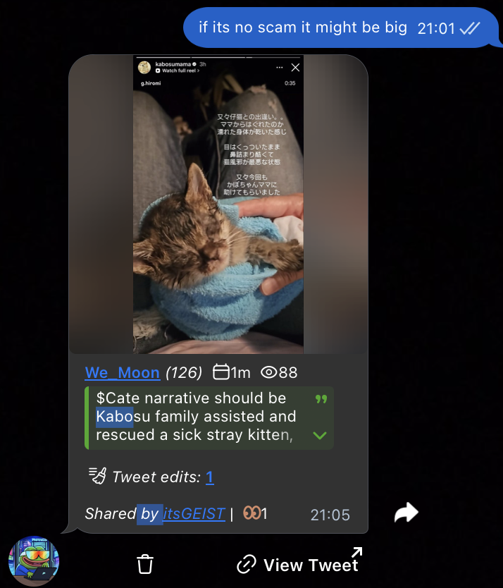 MVPfnf's tweet photo. there is no such thing as I eat alone, either we all eat or none 

22.2x on ethereum:0x051fb509e4a775fabd257611eea1efaed8f91359 

Ai66LHZG9MCzg1WKdawwqduVAXpNDUuV8M3uyq5ppump https://t.co/eULSGTT1dg