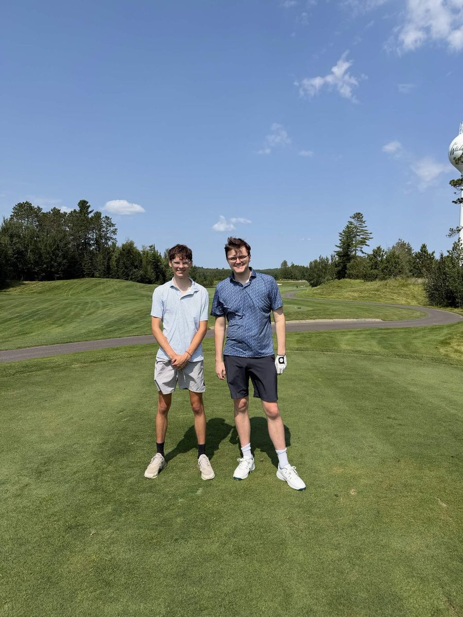 MaxVelocityWX's tweet photo. Playing 36 holes at The Wilderness at Fortune Bay in far Northern Minnesota today!

I shot an 89, Reilly shot a 103 😬 https://t.co/EKgLN50Reo