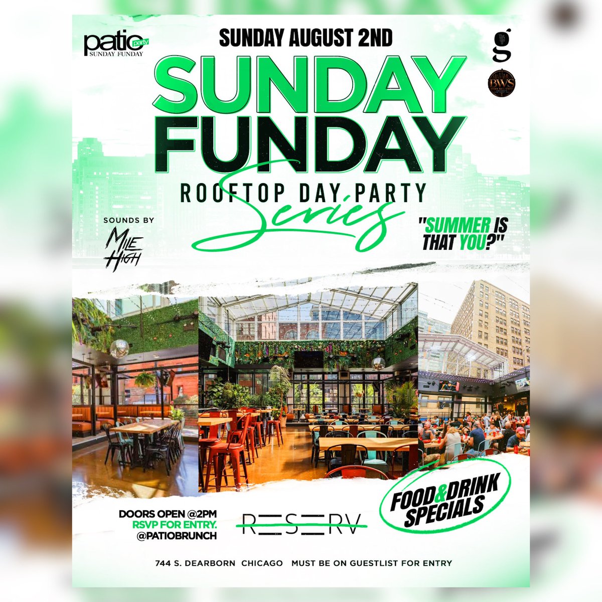 DJMILEHIGH's tweet photo. Sunday Funday Tap In 🔥 #MHC 🎫

RESERV (PATIO BRUNCH)
JOY DISTRICT (ROOFTOP)
BEVY ON SUNDAY https://t.co/KY9cejilX5