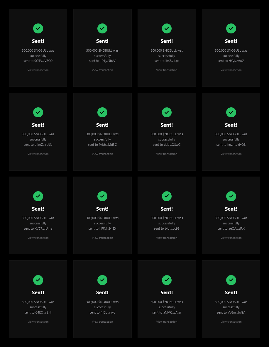 BlindBullNoBull's tweet photo. How to obtain $NOBULL Airdrop 🚀

1️⃣ Follow, Like &amp; RT PINNED POST ♻️
2️⃣ Drop your $SOL wallet address
3️⃣ You're done! ✅

🎁 First 500 wallets only ⬇️⬇️

💰 Want more $NOBULL ? Buy now: https://t.co/qd4CbsOqZv https://t.co/2USeHFI7RH