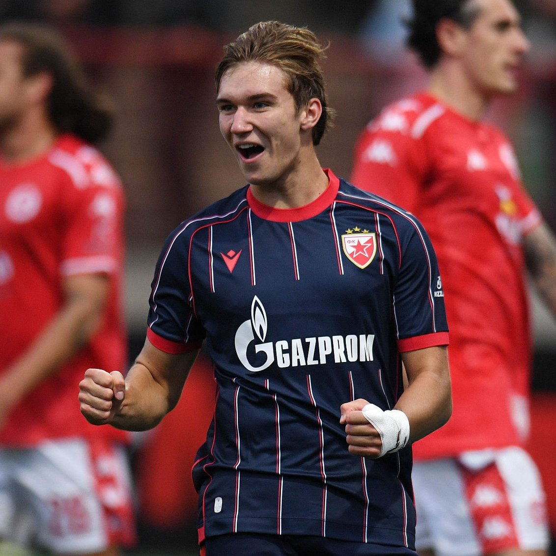 Inter_Xtra's tweet photo. 🚨BREAKING: #Inter is once again interested in Red Star Belgrade talent, Vasilije Kostov (18). 🇷🇸

Initial discussions HAVE BEGUN, with the attacking-midfielder valued at around €20M by the Serbian side. 👀

[@footmercato via @Santi_J_FM/@Kevin_KMU] https://t.co/BwEzJM0gKH