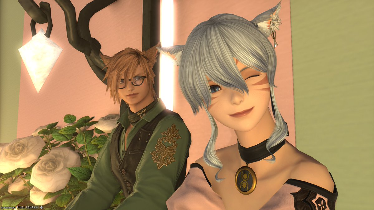 Kanata_C_ff14's tweet photo. おはようございます…！☀️
今日はもかさんをかわいいスタジオに連行した時のSSを置いておきます(*´˘`*)

#FF14 #おはミコ #ミコッテ 
#P_F_Studio https://t.co/8xazOQEIVO