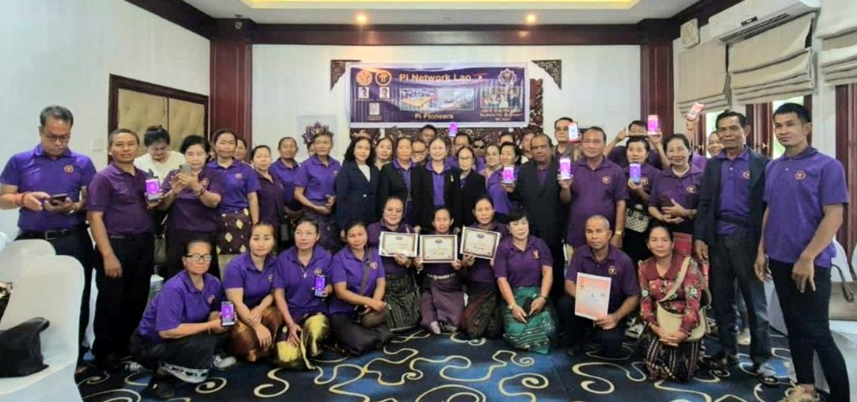 lurima_pi's tweet photo. 🇱🇦 CONGRATULATIONS TO GCV LAO ON A SUCCESSFUL PI & GCV EDUCATIONAL ACTIVITY

On behalf of the GCV Core Team, I extend my warmest congratulations to Ms. Vongphachan Vongsouvan, Head GCV Ambassador of Lao PDR, President of Pi Network Lao, and Special Chair Envoy GCV Lao, together with the entire GCV Lao leadership team, organizing committee, honorary advisors, merchants, volunteers, and all participating pioneers for the successful conduct of the Pi & GCV Educational Activity held on August 1, 2026, at Khounmixay Hotel, Lao PDR.

This successful educational activity reflects the unwavering commitment of the GCV Lao community to advancing education, strengthening the Pi & GCV ecosystem, promoting responsible participation, and expanding real-world utility through collaboration and community engagement.

I also extend my sincere congratulations to Mr. Khamphonh Chiomounnhalath on his appointment as Chair Envoy for Bolikhamxay Province. May your leadership inspire more pioneers to serve with integrity, dedication, and excellence.

Congratulations as well to the three outstanding merchants who received recognition certificates. Your continued support and commitment to promoting Pi utility play an important role in strengthening the local ecosystem and encouraging wider community participation.

The participation of 66 attendees, including pioneers and merchants, demonstrates the growing enthusiasm of the Lao community to learn, collaborate, and contribute to building a stronger and more sustainable ecosystem. Every educational activity brings us one step closer to achieving our shared vision of empowering pioneers through knowledge, ethical leadership, and meaningful community engagement.

Thank you to every organizer, volunteer, merchant, speaker, and participant whose dedication made this event a success. Your collective efforts continue to inspire communities around the world.

Together, through education, integrity, collaboration, and service, we will continue to build a stronger, more trusted, and more sustainable Global GCV Movement.

Congratulations once again to GCV Lao! Wishing you continued success as you educate, empower, and inspire more pioneers across Lao PDR and beyond. 🇱🇦

Lumari ✍️
Chair Global Executive Director
GCV Core Team

@PiCoreTeam @PurpleLotusGCV @jojo102102 @NoncePadja @mousaviradmajid @JasonWong_Pi @daoviet1983 @Nguyet888888 @Phuocdientyphu @gfc199 @Ruengaroon2481 @SiourySamer @ArtSolival   @LIENCHE0307 @AliYanik65 @Lowcupking @baikoketsi12279 @BrijeshMaloo @rameshb_shetty @ATinnn98466 @Jintaekjun @KAMALBELHAJ2 @moalusi_l @FongangGid20896 @arlandvaldez @BrijeshMaloo @RAJKUMA65328491
@PrachanVsv 
@Sujay_gcv