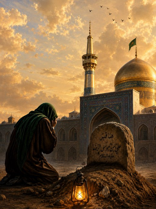hady_salma0's tweet photo. وَقَبرٌ بِطُوسٍ يَا لَهَا مِن مُصِيبَةٍ توقّد بِالأحشَاءِ في الحُرُقَاتِ إِلى الحَشرِ حَتَّى يَبعثُ اللهُ قَائِماً يُـفَرِّجُ عَنَّـا الهَمَّ وَالكُرُبَاتِ https://t.co/da81oWMgFF