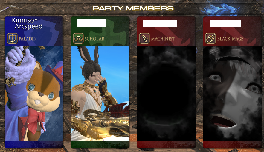 KinnisonArc's tweet photo. running dungeons in FFXIV past midnight and the DPS are like: https://t.co/imjz7DODrC