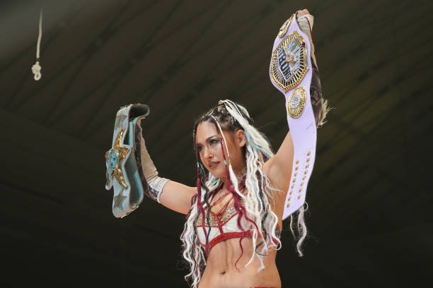Shelleyjo8's tweet photo. She The Fighting Champion 
She born to be a champion 
She is Beautiful Madness for a reason ✨️☝️

#BeautifulMadness #Giulia #Aura https://t.co/EsF4lejnGn