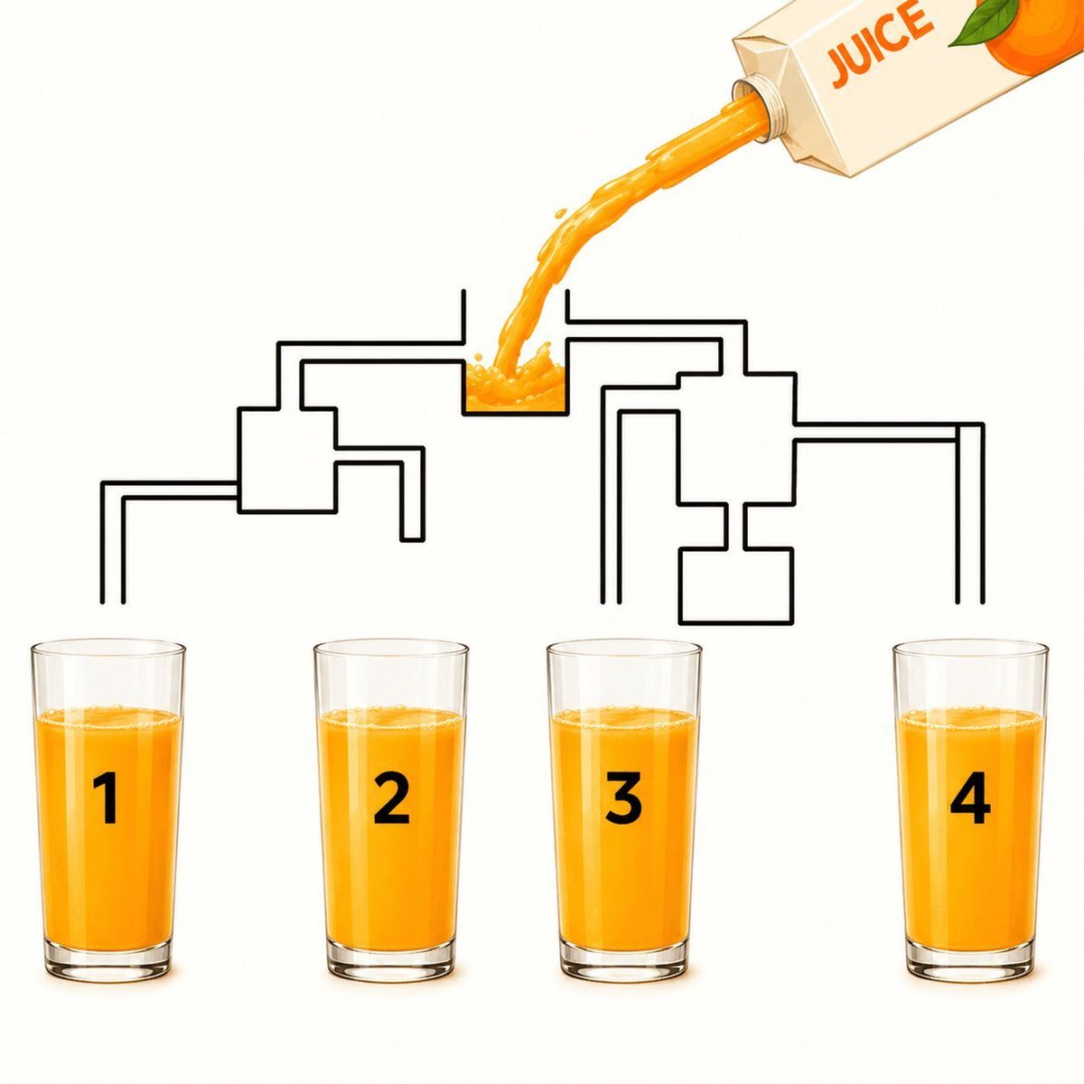 IQmaster456's tweet photo. 🧠 99% of people answer this too fast! 😅

Can you figure out which glass fills first? 🧃

Drop your answer below ⬇️ https://t.co/TdMrnGRAmF
