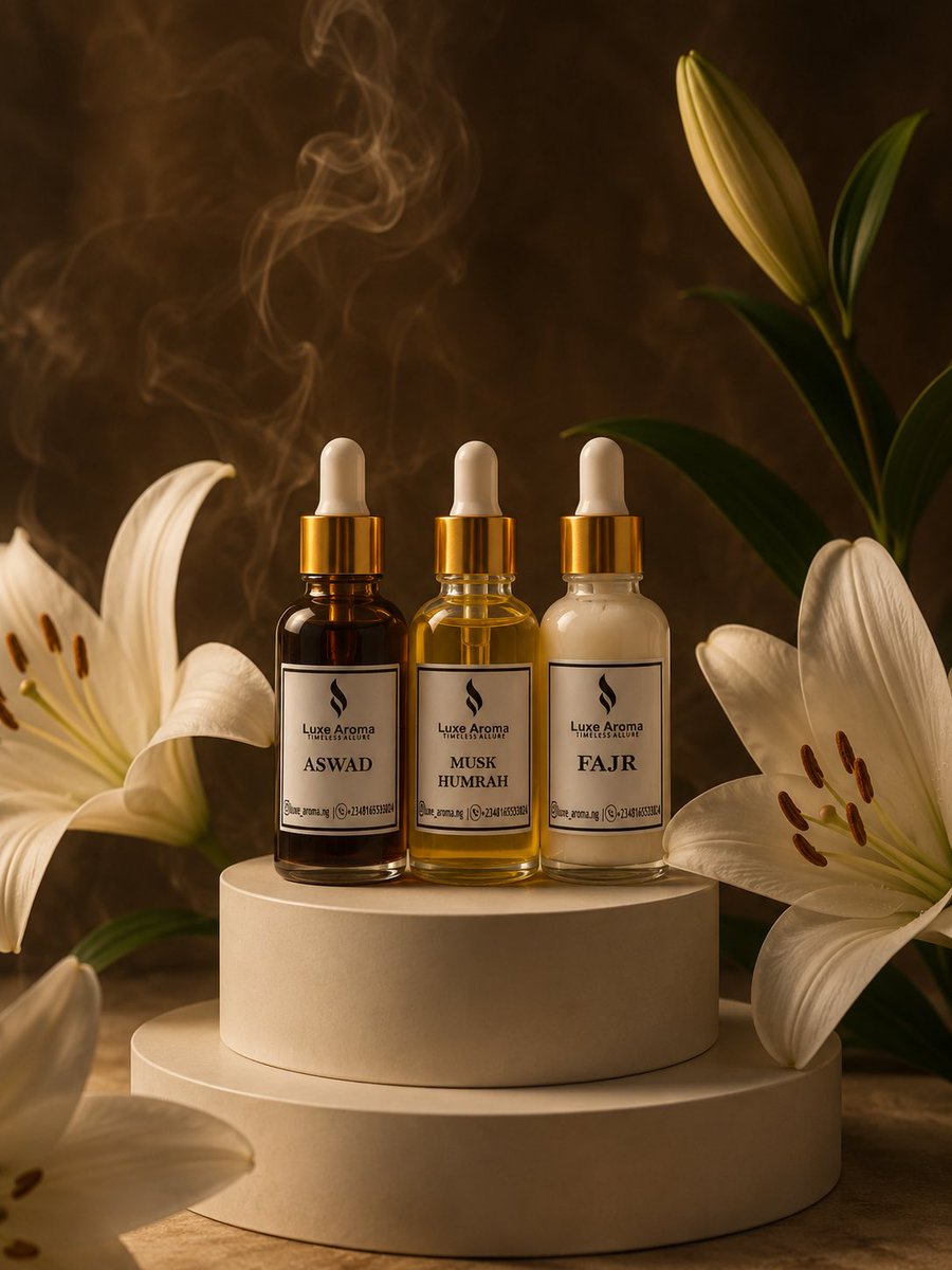 miss_zridwan's tweet photo. Meet the Luxe Aroma Humrah Collection:
🤍 Fajr – soft, clean &amp; comforting
🤎 Aswad – rich, warm &amp; luxurious
❤️ Musk Humrah – bold, sweet &amp; captivating

🏷️ 30ml — 5k naira https://t.co/mPWCwoWm0n