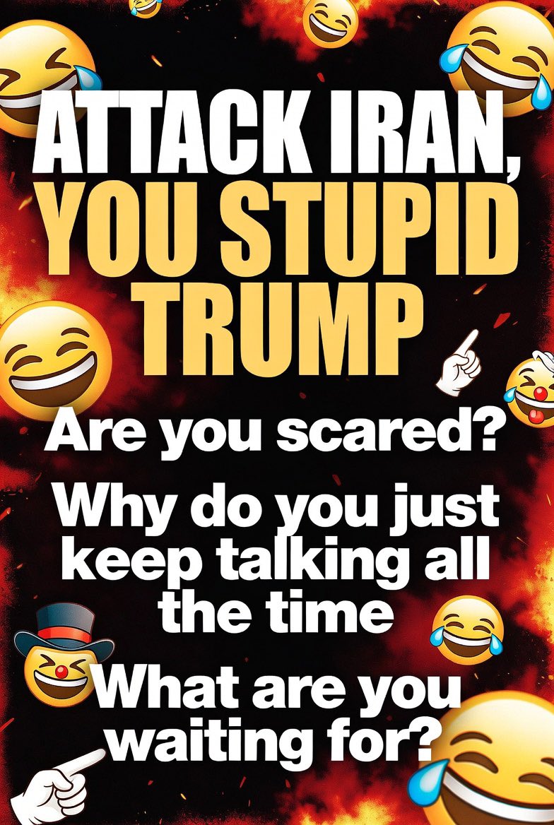 Milad02308906's tweet photo. @CENTCOM 😂😂😂🤡🤡🤡🤡🤡🤮🤮🤮🤮🤡🤡🤡💩💩💩💩🙄🙄🙄🍆🍆😂🔥🔥🔥❌❌🤮🤮🤮🤡🤡🤡🤡🍆🔥🤡🤡🤡🔥💩💩🍆🍆🍆💩🤡🤡 https://t.co/sFCBNtPNZ1