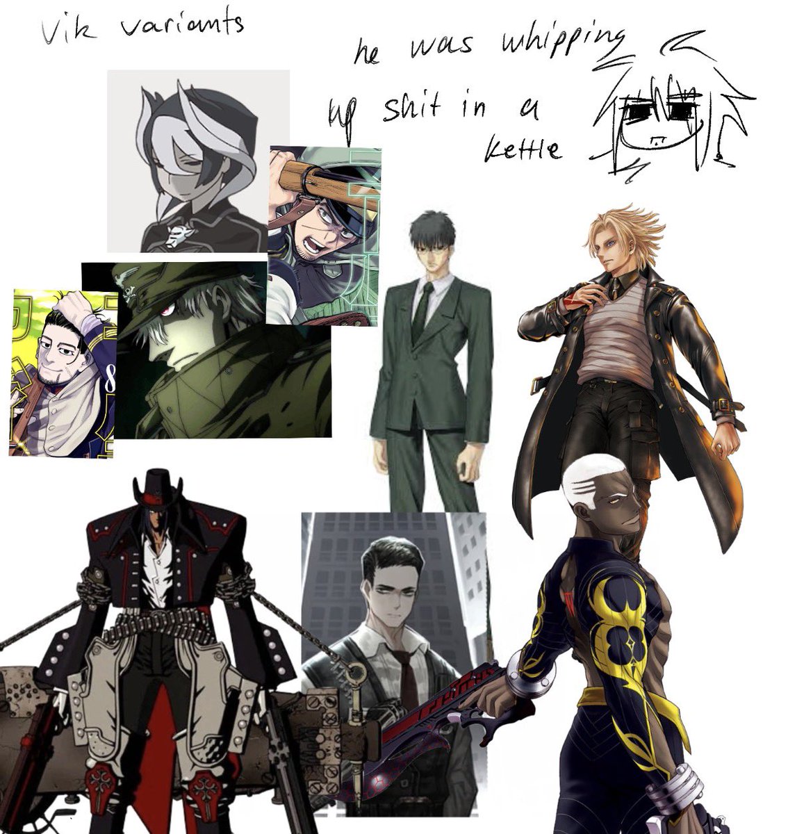 sixthploy's tweet photo. vik and the characters that inspired his personality #dolpc https://t.co/3nAXX7Q4Dg