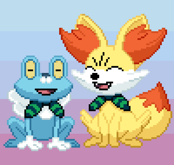 KaosMass's tweet photo. Happy PMD Day!

Don't have much art for it, but here's my Pokemon teams from Explorers and Super Mystery Dungeon.
#MundoMisterioso #mysterydungeon #pixelart @ExplGuild https://t.co/7eu2XzMdmu