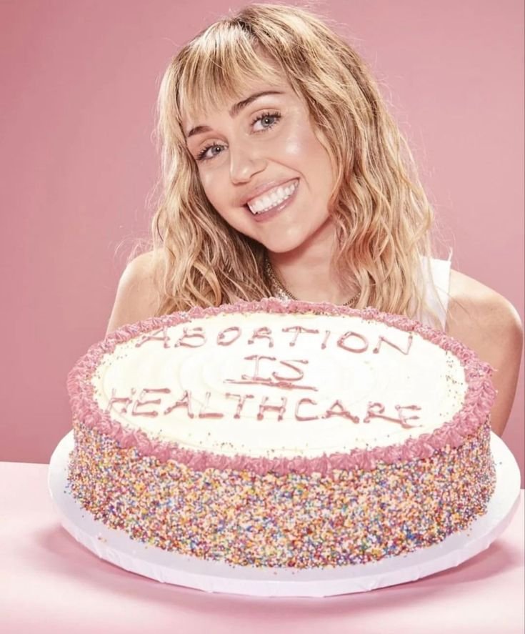 Evadivalore's tweet photo. Miley Cyrus once said, "Abortion is Healthcare" https://t.co/1sGO8FBBrh