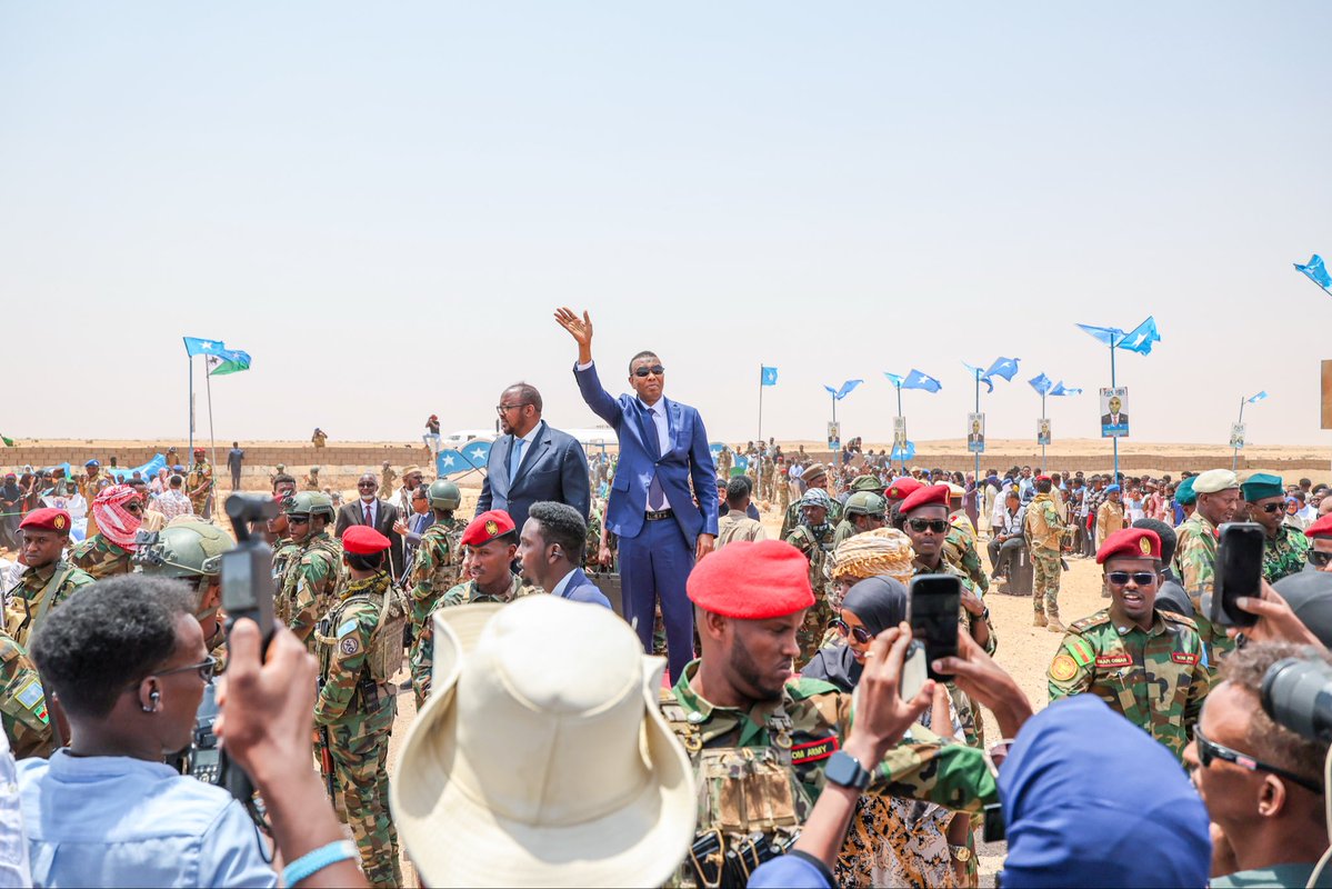 HamzaAbdiBarre's tweet photo. Today, I am profoundly inspired by the remarkable progress that Las Anod has achieved since the historic moment we inaugurated it as one of the Federal Member States of our beloved Republic.

This progress is more than the story of a city, it is a testament to the resilience of our people, the strength of our unity, and the enduring promise of our nation. It stands as proof that when Somalis choose solidarity over division, hope over fear, and nationhood over narrow interests, there is no challenge beyond our capacity to overcome.

I pay tribute to the unwavering patriotism of the people of the North East State of Somalia. With dignity and resolve, they have rejected division, resisted all attempts to undermine our sovereignty, and stood firmly in defence of Somalia's territorial integrity. Their commitment is not only a service to their region but a service to our entire nation.

The Federal Government remains steadfast in its responsibility. Every government institution will continue to deliver essential services, strengthen governance, and invest in the economic and political prosperity of Las Anod and its people. Our duty is clear: to ensure that every Somali citizen enjoys the peace, opportunity, and security that they deserve.

I also extend my sincere gratitude to Somalia's development partners and our friends across the international community for their continued support. Your partnership has been invaluable in advancing Somalia's journey towards stability, prosperity, and lasting peace, and your support for Las Anod will help shape a stronger future for generations to come.

Together, united in purpose and confident in our destiny, we will continue to build a sovereign, peaceful, and prosperous Somalia for all.