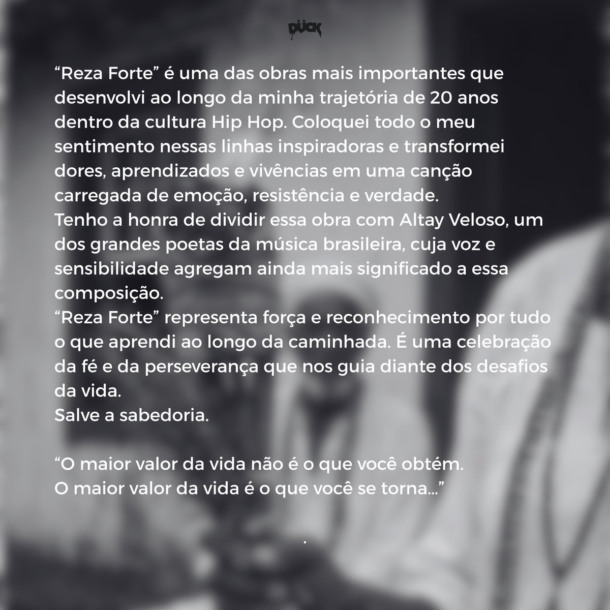 duckafrogang's tweet photo. Dos dias de luta aos dias de conquista, aprendi que cada cicatriz carrega uma lição e cada vitória tem o peso da resistência.
Seguimos em movimento sem esquecer de onde viemos, mas com os olhos voltados para onde ainda vamos chegar.
@seloafrogang 

#latingrammy https://t.co/afQwUNHXKZ
