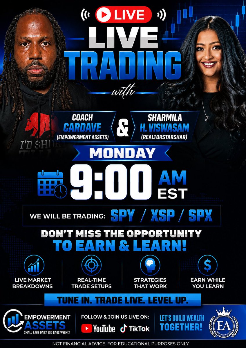 AssetsCardave's tweet photo. Come learn and earn  with me &amp; @RealtorStarShar 
 Be on time. You don’t want to miss this coming Monday live trading session. If your looking to ask Question you can personally receive the google meets link from me or her in the DM if not juts watch us live 
 Enjoy your Sunday https://t.co/TVUjyBgVLM