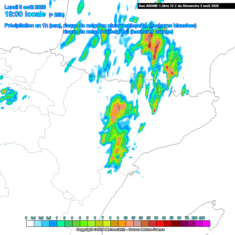 peremeteo's tweet photo. Demà dilluns, com a novetat, ens passarà una línia d'inestabilitat que pot deixar ruixats i alguna tempesta cap a les comarques de #Ponent i del #Pirineu més occidental. Poden anar acompanyades de fortes ratxes de vent. ⛈️⛈️ https://t.co/H53asvHooX