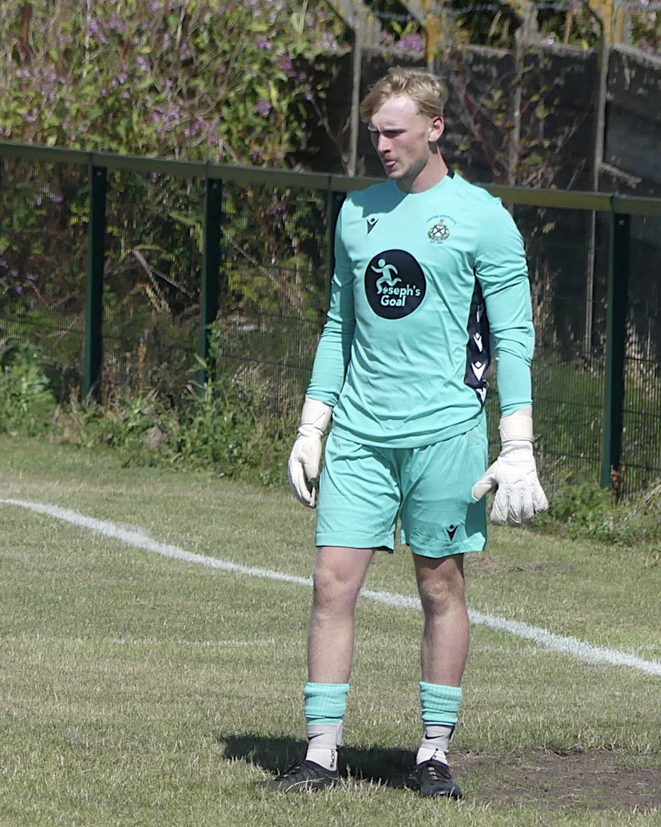 AshtonAthletic's tweet photo. Our new 2026/27 kit making its debut yesterday 📸 @JosephsGoal 

We also loved having Joseph and his family with us to see the new kit worn for the first time. 👕💛💙 https://t.co/QrB98dOvty
