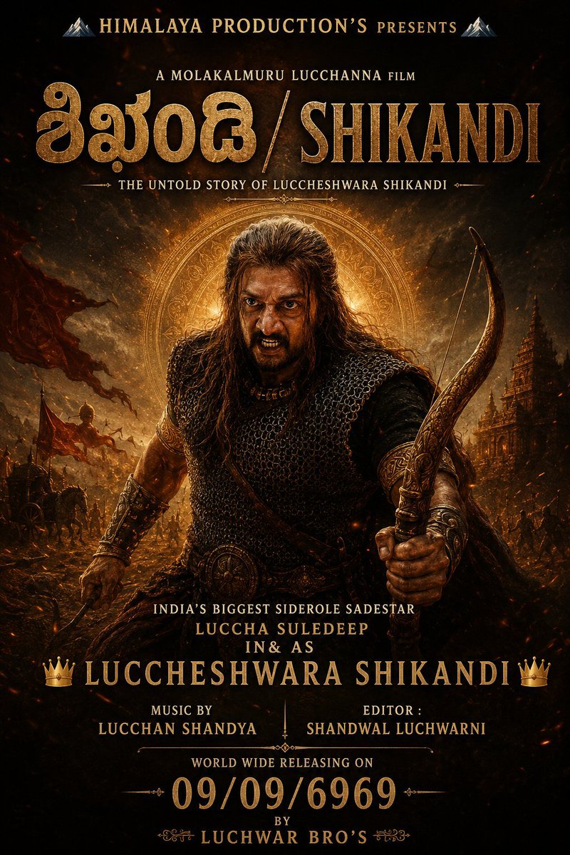 ArrestModi's tweet photo. But sudeep sir is mandatory..

Shandopashanda prachanda shandadipati  lucchanda shikandi...

#ToxicTheMovie #Yash #ToxicTrailer https://t.co/aJeCP4dC08