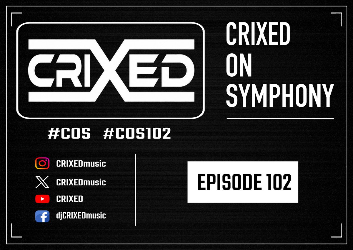 CRIXEDmusic's tweet photo. @YouTube A new episode of "CRIXED On Symphony 102" is now available on @YouTube !!

➡️ https://t.co/r7Q5PnZAr4 

#CRIXED #CRIXEDOnSymphony #COS102 https://t.co/wAf7KPZr7g