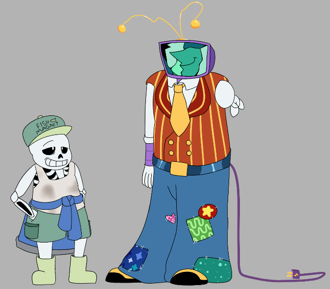 maximumatrophy's tweet photo. introducing a collaborative #sanstenna au; gone fishing!

🧵 https://t.co/I7TZfmsS4E