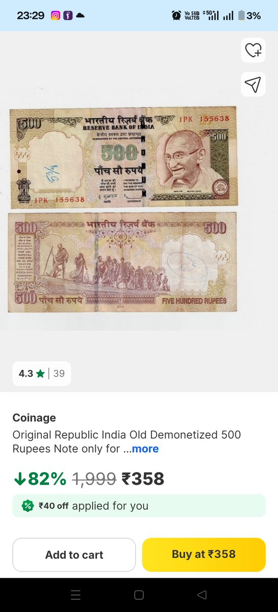 Made_with_humor's tweet photo. How's this even legal @Flipkart ? 
And who tf is buying it #Flipkar #Demonetized https://t.co/zItOhWM67H